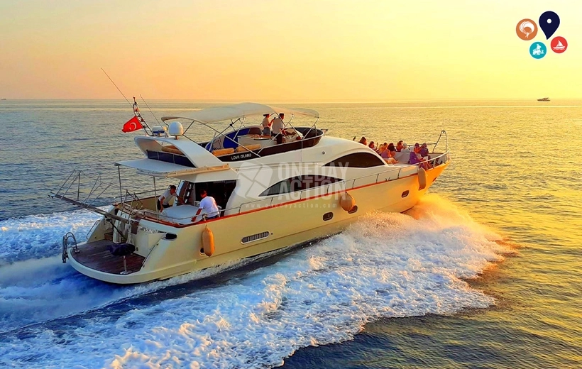 Alanya Özel Yat Turu-VIP Akşam Turu | Deniz & Mağara Turu | Özelleştirilebilir Rota | Memnuniyet Garantili!