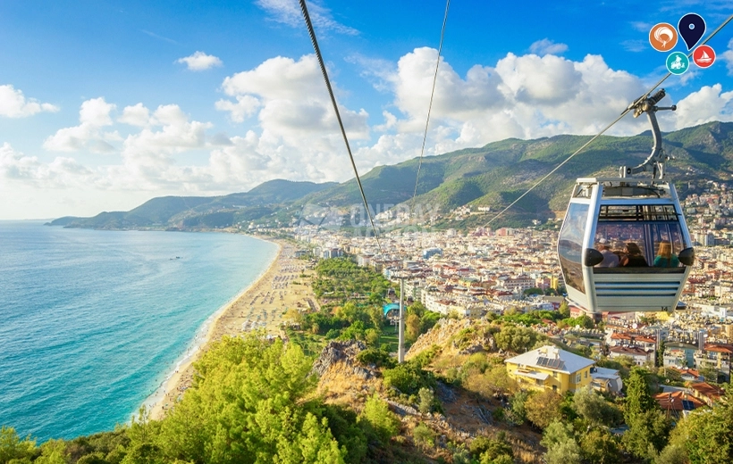 Alanya Şehir Turu | 4 Saatte Tüm Alanya’yı Keşfet! | Gün Batımında 4×4 Jeep Safari Araçlarıyla | Damlataş, Kleopatra, Teleferik, Kale ve I ♥ Alanya