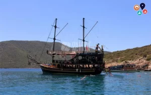 Bodrum Korsan Teknesi Turu | Orak Adası, Alman Koyu, Tavşan Koyu | Memnuniyet Garantili!